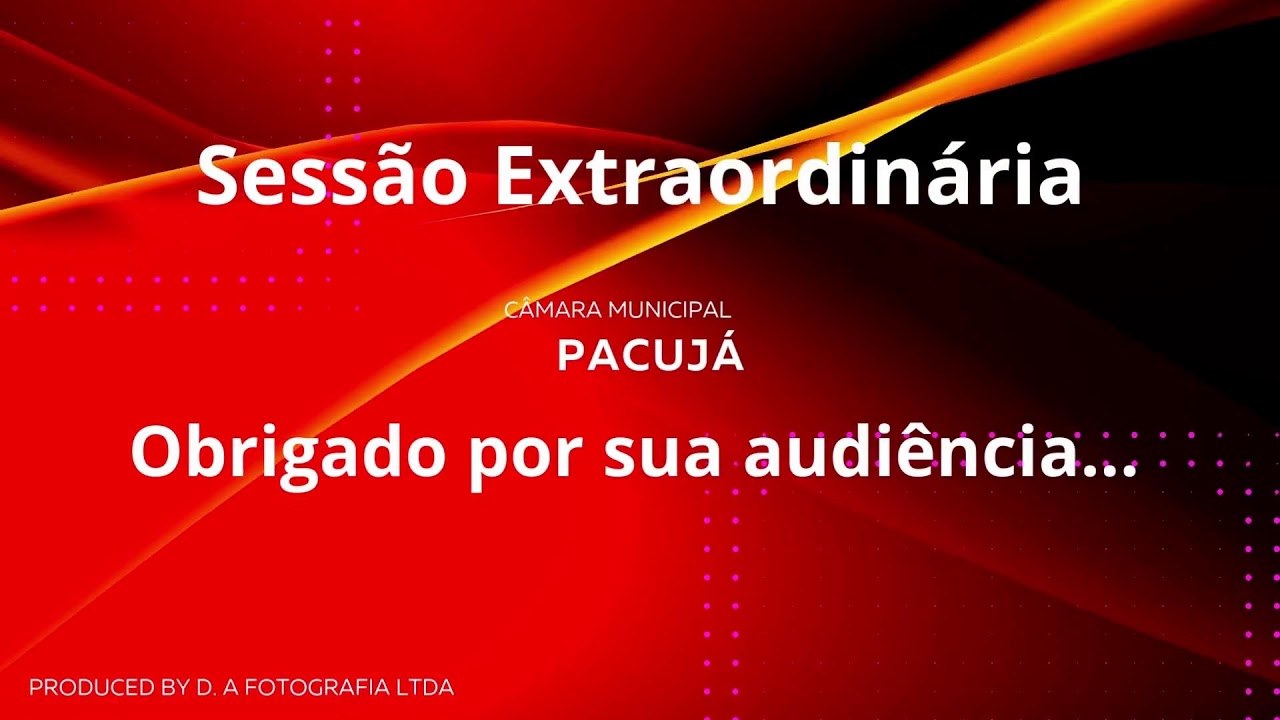 1ª SESSÃO EXTRAORDINÁRIA