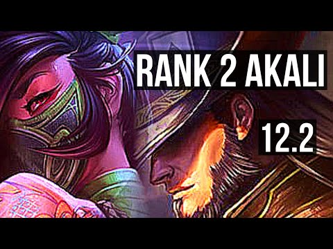AKALI vs TF (MID) | Rank 2 Akali, 6/0/2, Rank 7, Dominating | KR Challenger | 12.2