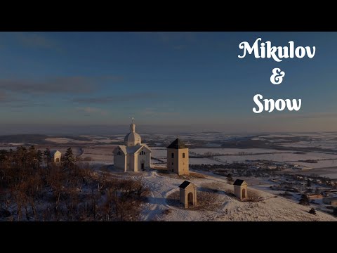 Vánoční Mikulov z výšky
