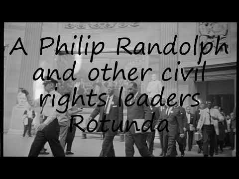 How to pronounce A  Philip Randolph and other civil rights leaders Rotunda in English?