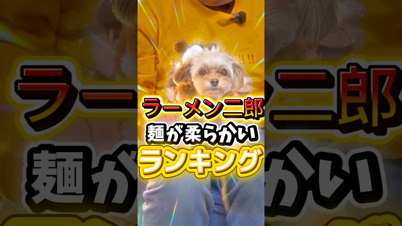 ラーメン二郎 麺が柔らかいランキング
