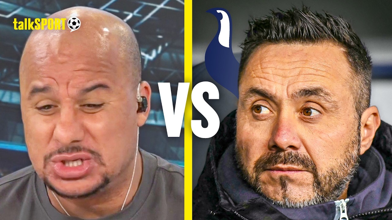 "UPSET PLAYERS AGAIN!" Gabby Agbonlahor LABELS De Zerbi a 'HOTHEAD' amid Spurs Manager Search!