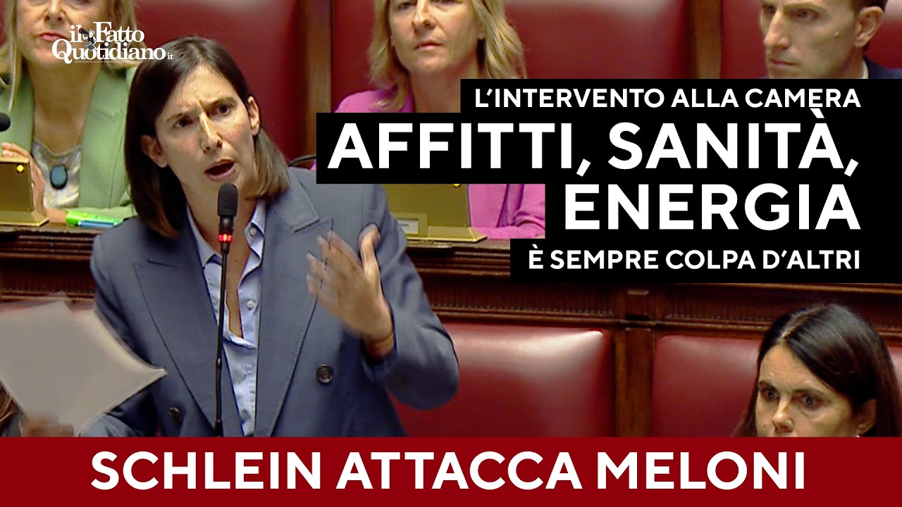 Schlein attacca Meloni: "Tasse record, sanità a pezzi e servitù a Trump: che sta lì a fare?"