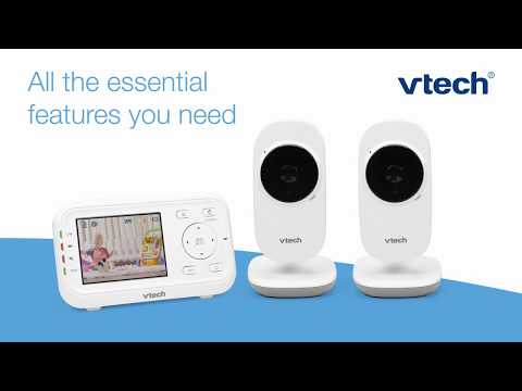 VTech VM3252-2 Digital Video Baby Monitor with 2 Cameras and Automatic Night Vision