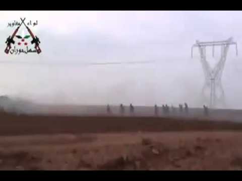 لحظة الهجوم على الكتيبة المهجورة 31 12 2013