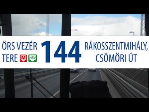 BKV 144-es busz útvonala (Örs Vezér tere M+H - Rákosszentmihály, Csömöri út)