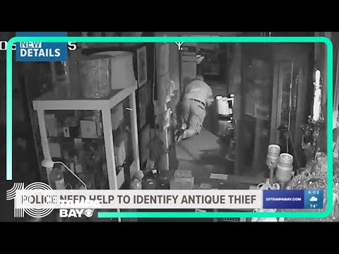 St. Pete antique shop owner desperate for help after thief crawls away with $18K of merchandise