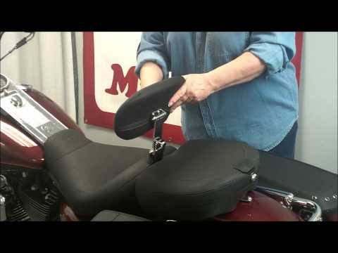 Mustang Passenger Backrest Installation for Harley Davidson