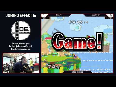 Domino Effect 16 - Deep Fox (Fox) vs. Ganobrator (Falco) - SSBM Losers Quarters