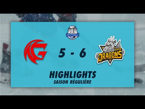 Gothiques d'Amiens 5-6 Dragons de Rouen - Highlights - Synerglace Ligue Magnus 2022/23