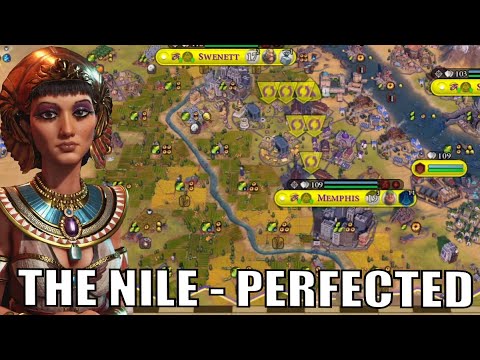 A Perfect Nile - Look At These Yields! #4 – Deity Egypt (Civ 6)