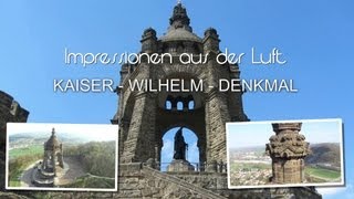 preview picture of video 'Kaiser-Wilhelm-Denkmal von oben / Porta Westfalica'