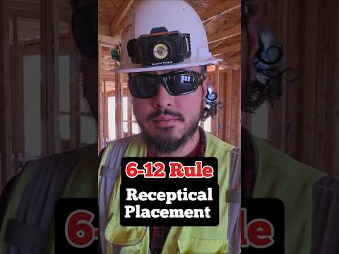The 6-12 Rule for Receptical Spacing (NEC Code Explained)