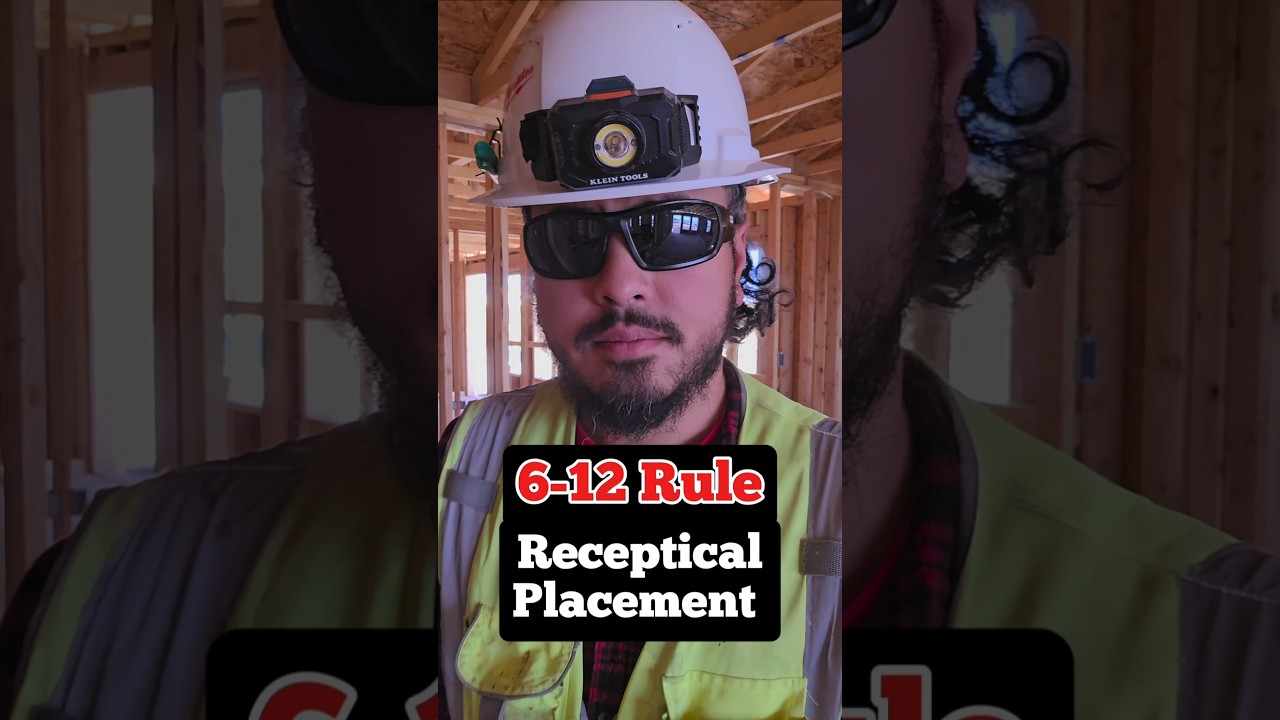The 6-12 Rule for Receptacle Spacing (NEC Code Explained)