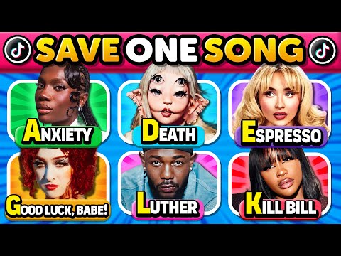 SAVE ONE SONG 🎶 From A to Z ✨ Pick Your Favorite Song! 🤩 Music Quiz 2025