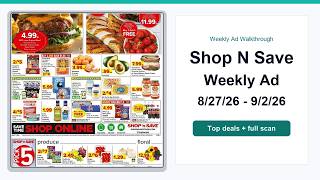 Shop N Save Weekly Ad (8/27/26 - 9/2/26) Best Deals