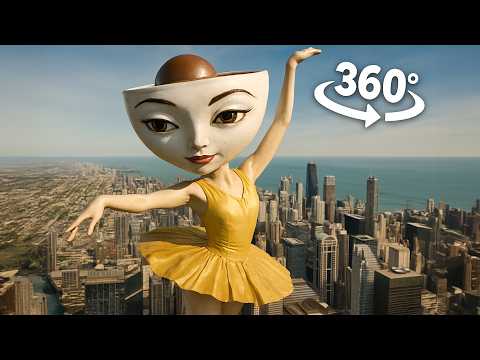 BALLERINA CAPPUCCINO - City in 360° Video | VR / 8K | (BALLERİNA CAPPUCCİNO Meme)