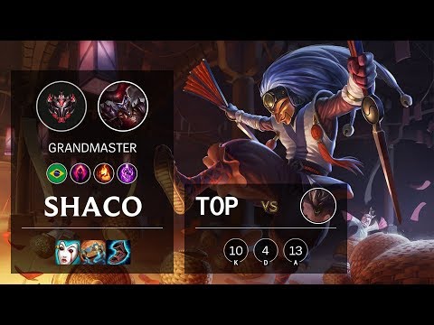 Shaco Top vs Malphite - BR Grandmaster Patch 10.8