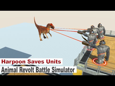⚡ Harpoon Saves Units ⚡  Animal Revolt Battle Simulator