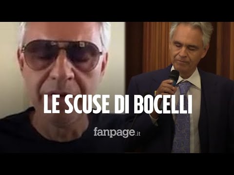Bocelli si scusa in un video dopo le dichiarazioni sul Covid: "Non volevo offendere nessuno"