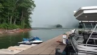 RAW VIDEO- Boat owner captures storm on Watauga Lake