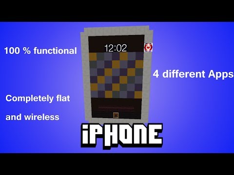 Functional iPhone in Vanilla Minecraft Minecraft Project