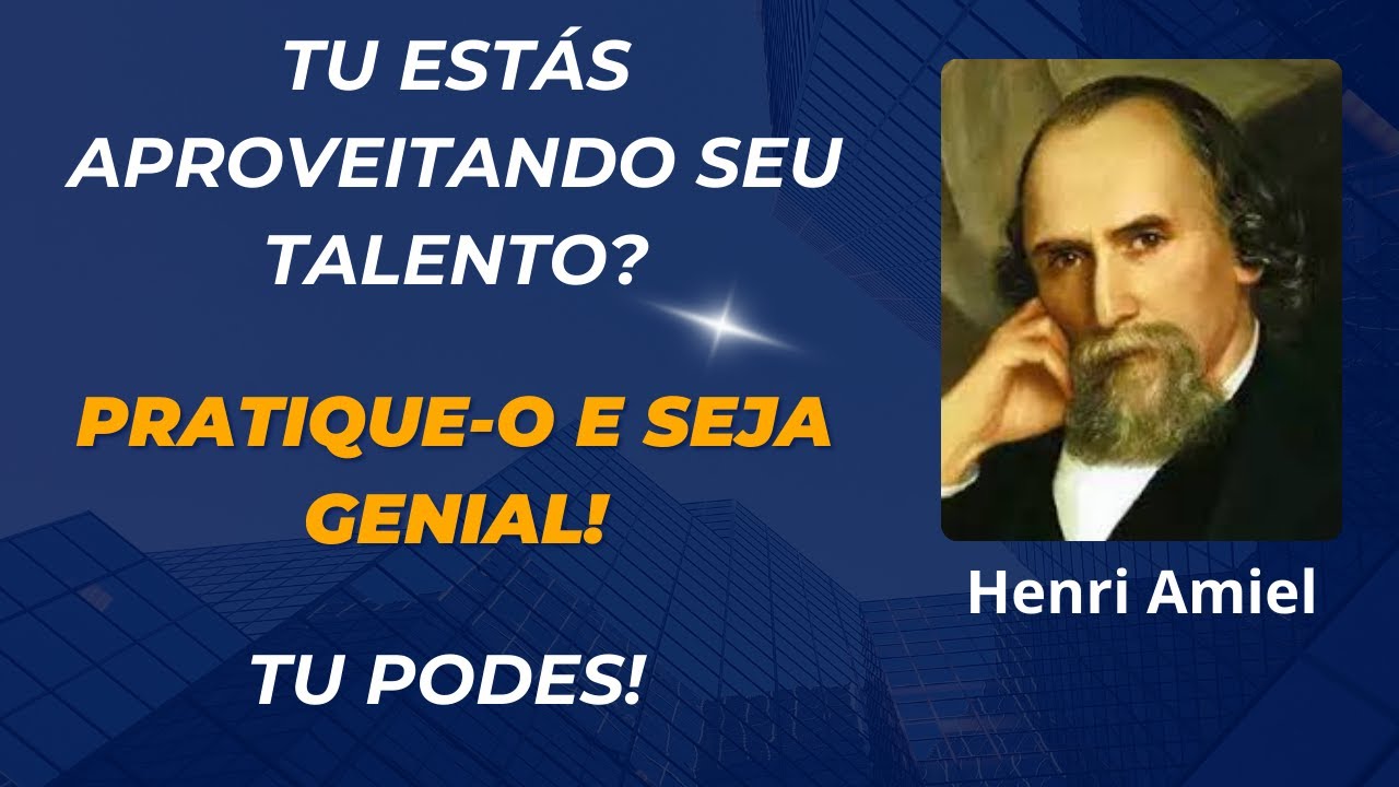 TU ESTÁS APROVEITANDO SEU TALENTO? PRATIQUE SEU TALENTO E SEJA GENIAL! TU PODES! #reflexão #coragem