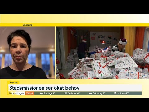 Stadsmissionen uppmanar till givmildhet inför julen: ”Det här ska d… | Nyhetsmorgon | TV4 & TV4 Play