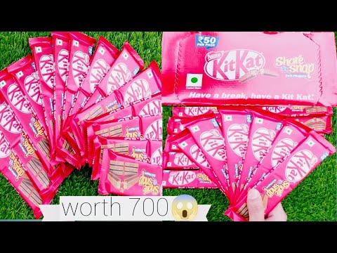 ® NEW KIT KAT | Nestle kat kat share &snap |full box Unboxing |worth 700 RS😭 #nestle #chocolate