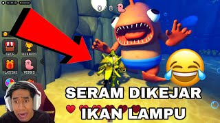 Download lagu SERAM IKAN LAMPU KEJAR AQIL 😨 FISHBAIT ESCAPE 😂 mp3