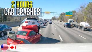 2 HOURS BEST OF CAR CRASHES COMPILATION | USA & CANADA - 8