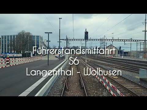 Cab ride on the S6 from Langenthal to Wolhusen in a BLS RABe 528.