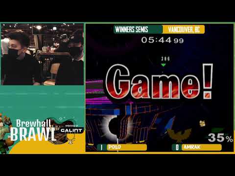 Amrak (Fox) Vs. Polo (Captain Falcon)  - Winners Semis - Brewhall Brawl #11 (Vancouver Local)