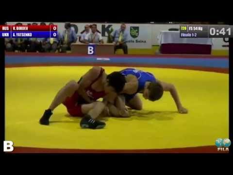 Finale 1-2 Freestyle 54 Kg (RUS) Vadim BIKOEV vs (UKR) Andriy YATSENKO