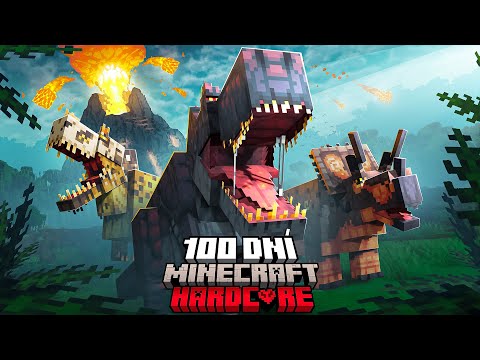 Přežil jsem 100 DNÍ v JURSKÉM SVĚTĚ v Minecraftu... A tohle se stalo