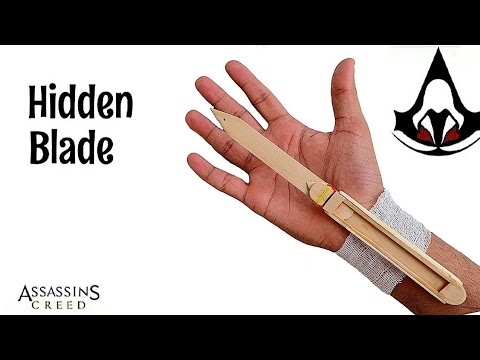How To Make an Assassin's Creed Hidden Blade out of Popsicle Sticks