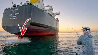 What Happens When You Drop Big Live Baits Under Giant Oil Tankers?