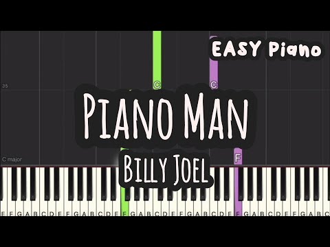 Billy Joel - Piano Man (Easy Piano, Piano Tutorial) Sheet