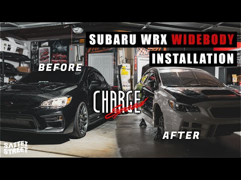 WIDEBODYING the HEAVILY modified WRX - ChargeSpeed Installation - Part 2