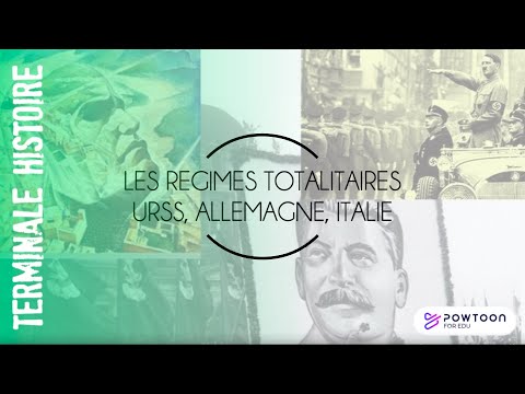 TERMINALE  2/2 Les régimes totalitaires, à la recherche d'une nouvelle géopolitique européenne