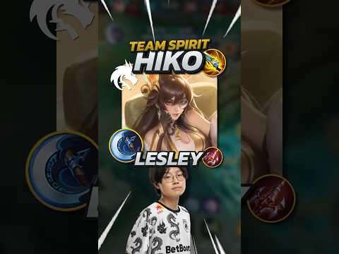 Team Spirit Hiko 80% Winrate Lesley Build! Mobile Legends #mlbb #mobilelegends #gaming