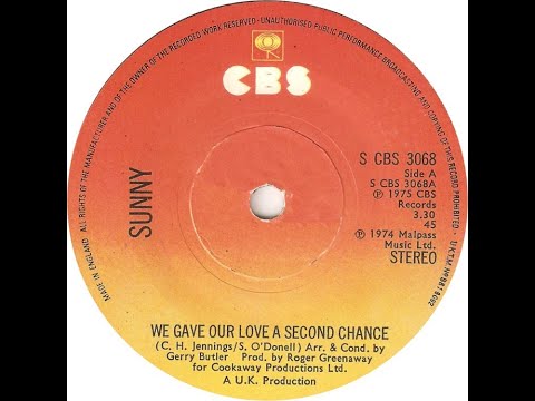 sunny we gave our love a second chance 1974.