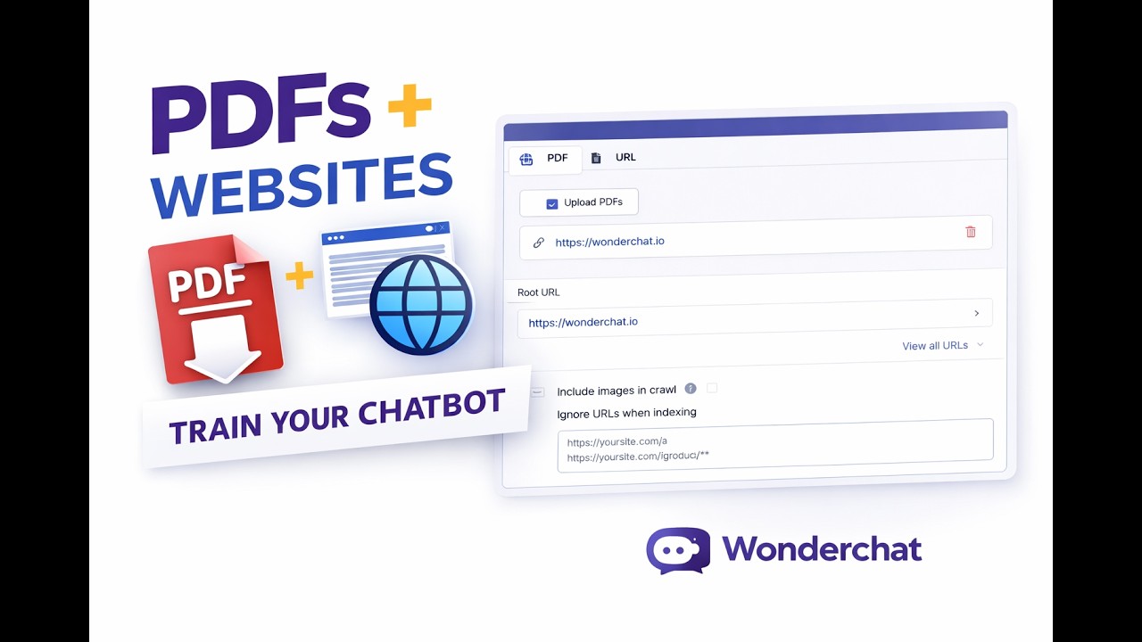 How to Train an AI Chatbot with PDFs & Website Links (Step-by-Step)