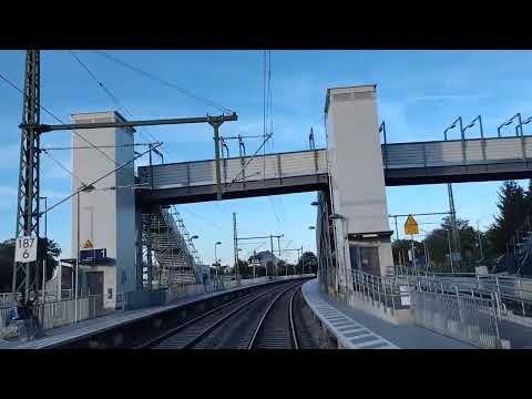 Führerstandsmitfahrt 4 Gleisiger Ausbau S6 von Frankfurt West nach Gross Karben 2023-09-10