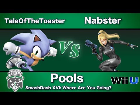 SmashDash XVI - TaleOfTheToaster (Sonic) Vs. Nabster (Zero Suit Samus) - Pools