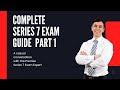 The Series 7 Exam Part 1 Function 1 Crash Course Pass The Test