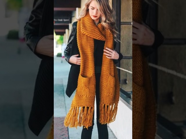 Vídeo relacionado con Bufanda de Mujer Bufandas de Punto Caliente de Invierno Bufanda Larga y Suave Chal con Flecos