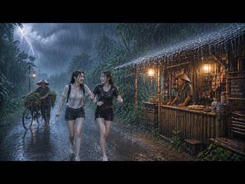 4K ASMR Peaceful Rain Walk in Forest Road | Relax Mind, Relieve Stress & Fall Asleep Fast