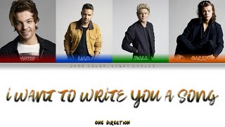One Direction &#39;I Want To Write You A Song&#39; Lyrics [Color Coded ENG_ESP]