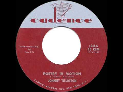 1960 HITS ARCHIVE: Poetry In Motion - Johnny Tillotson (a #2 record)